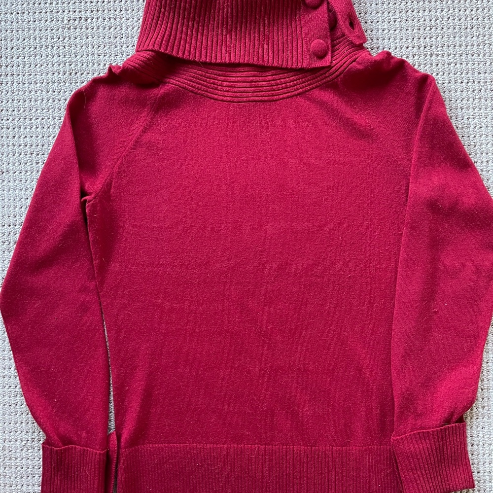 Red Cashmere Blend Sweater